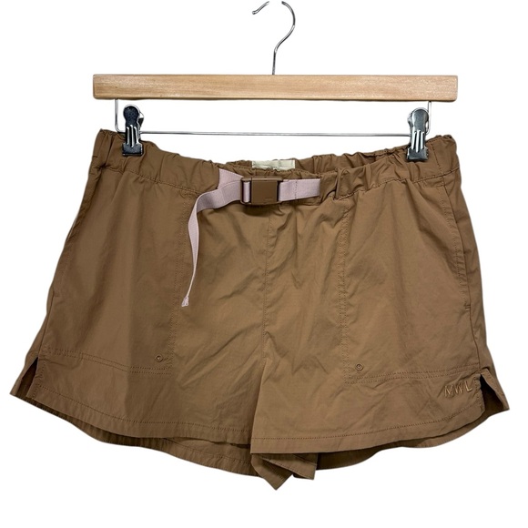 Madewell Khaki Belted Hiking Shorts Womens Large - Picture 1 of 12